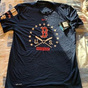 Nike Dri-Fit Boston Red Sox tee.  Note: Athletic Cut